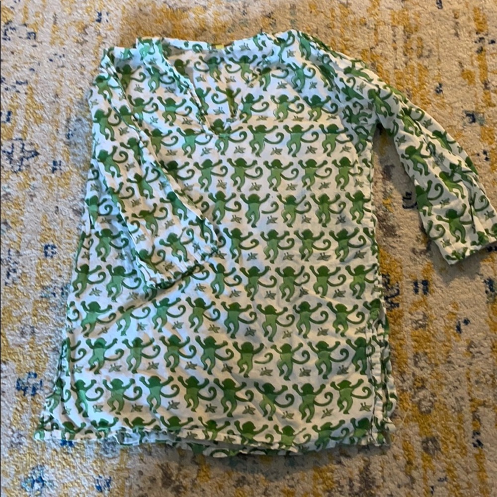 Roberta Roller Rabbit Girls Beach Tunic in monkeys